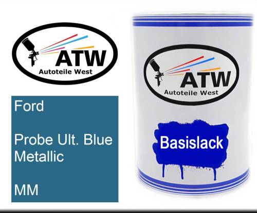 Ford, Probe Ult. Blue Metallic, MM: 500ml Lackdose, von ATW Autoteile West.